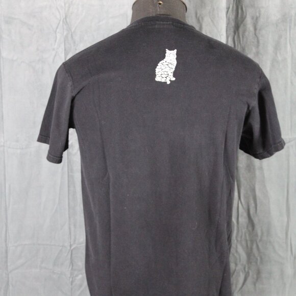 Retro Grpahic T-shirt - Puffer Rainbow Neon Cat - Men's Large - Picture 7 of 10